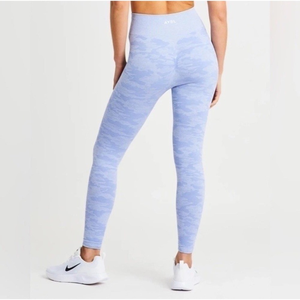 AYBL Evolve Camo Seamless Leggings Blue‎ Activewear Athleisure